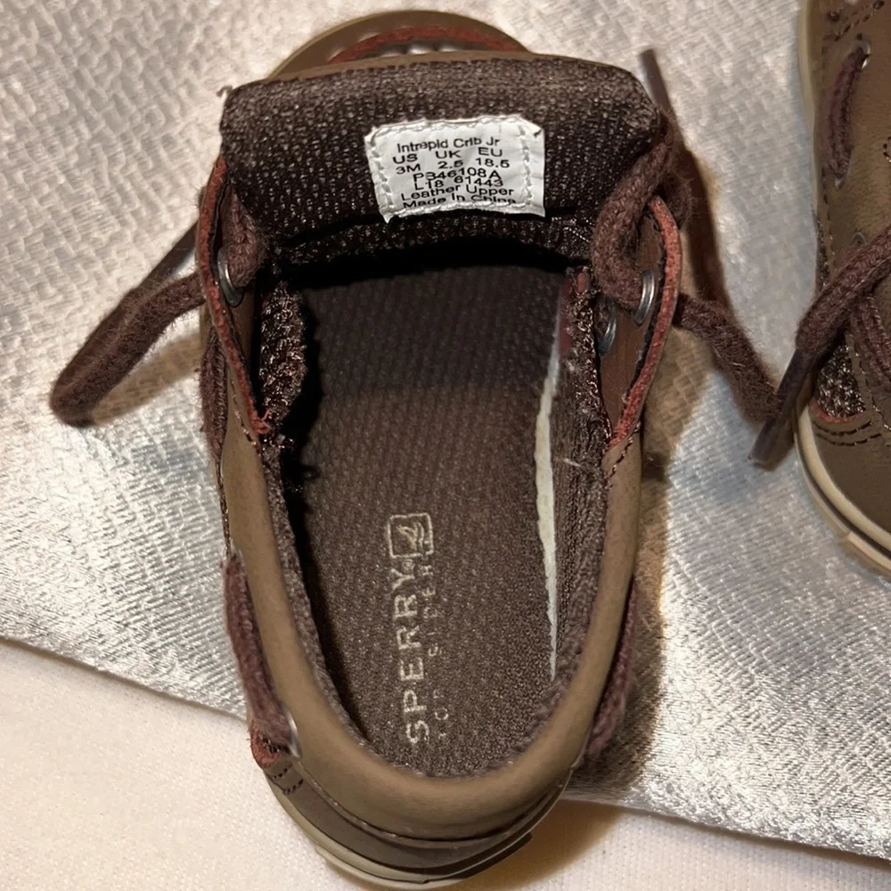 Sperry Kid's Infant Toddler Baby Intrepid Crib Jr Top Sider Size 3M
